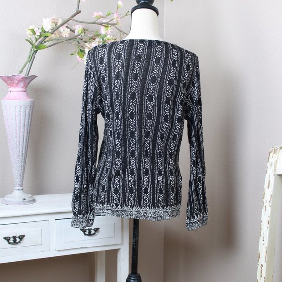 Clearance☀️Lucky Brand Embroidered NWOT Size L - Picture 3 of 4